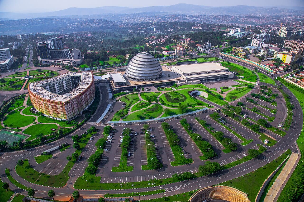 Illustration — An aerial of Kigali Convention Center on June 19 201 8a0e5f11cc