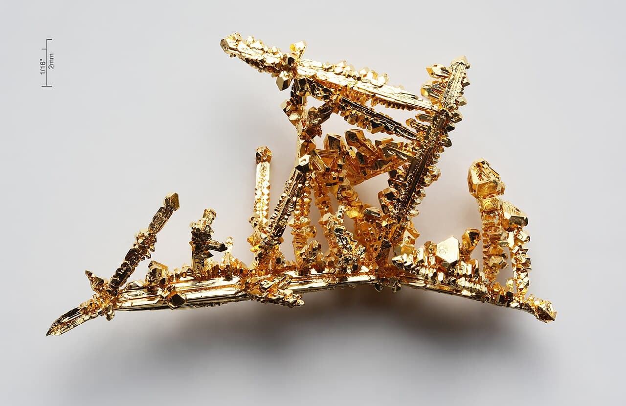 Illustration — Gold-crystals