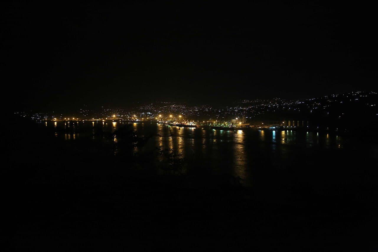 Illustration — Matadi harbour Congo river by night 20626303603