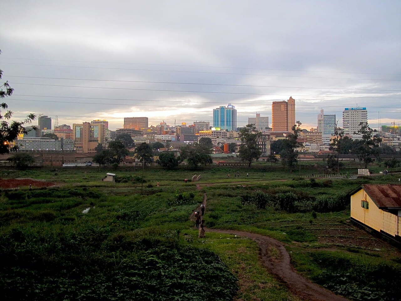 Illustration — Kampala skyline