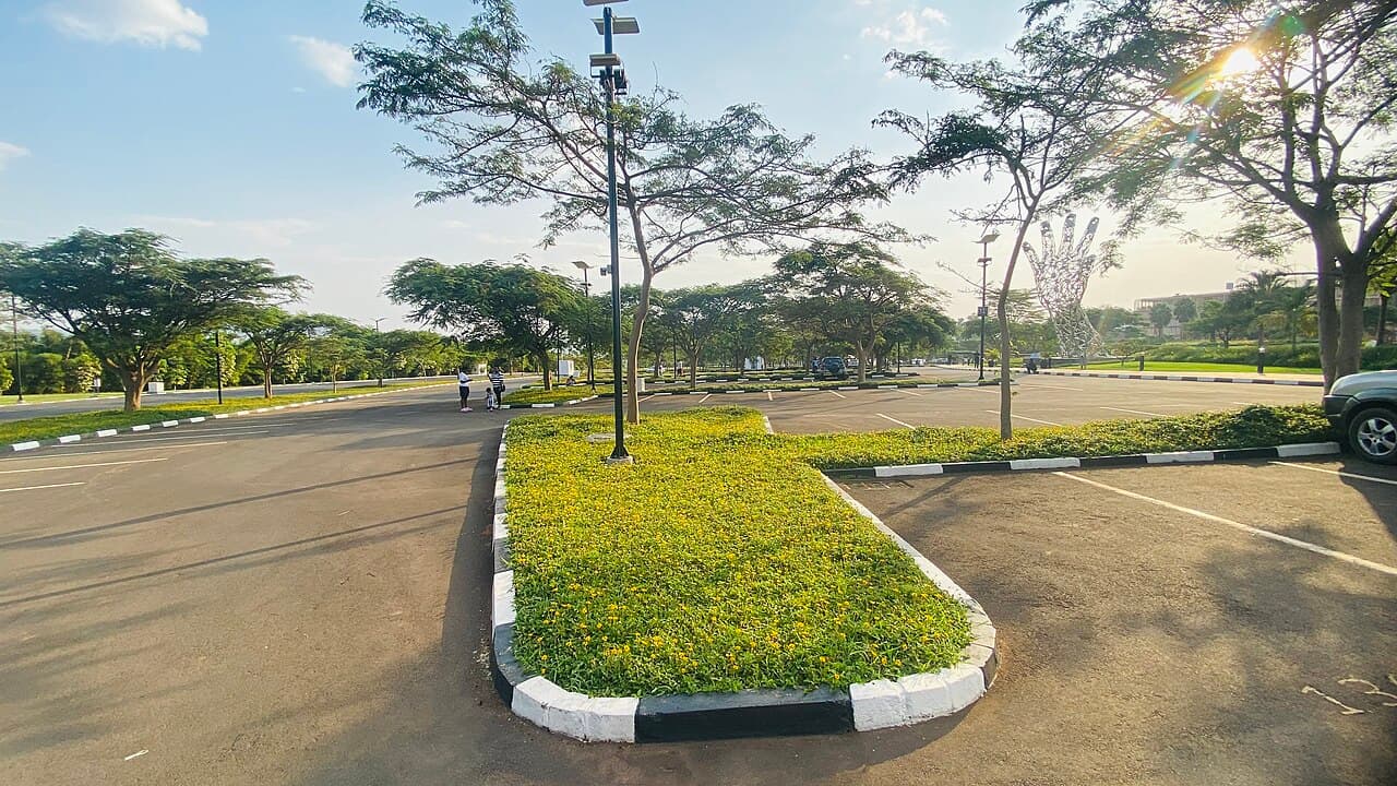 Illustration — Kigali Convention Center outside parking and compound