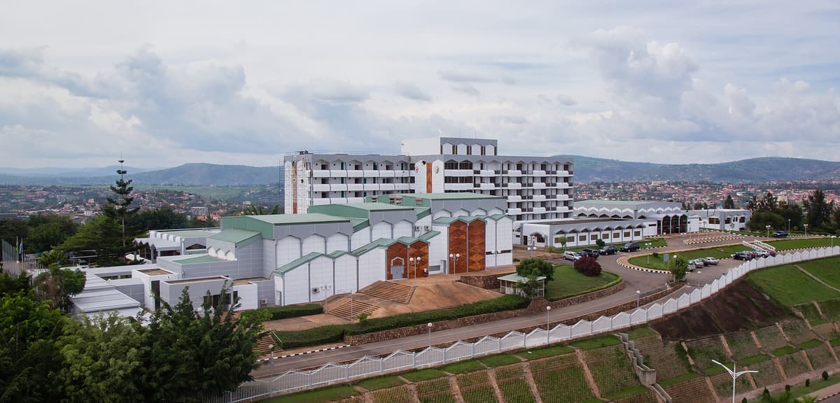 Cover - An aerial view of new look of Rwanda Parliament Building in Kimihurura Kigali on May 16